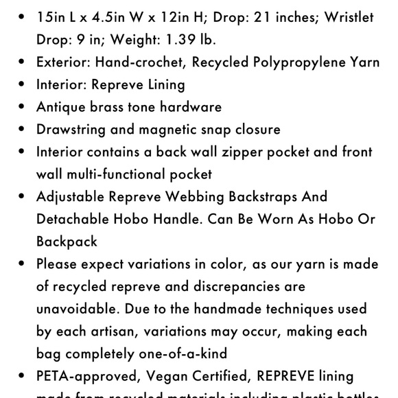 The SAK woven backpack NWOT - Picture 5 of 5